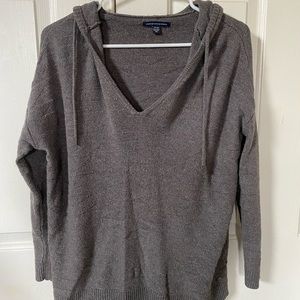 American eagle hoodied sweater, dark grey, size S.